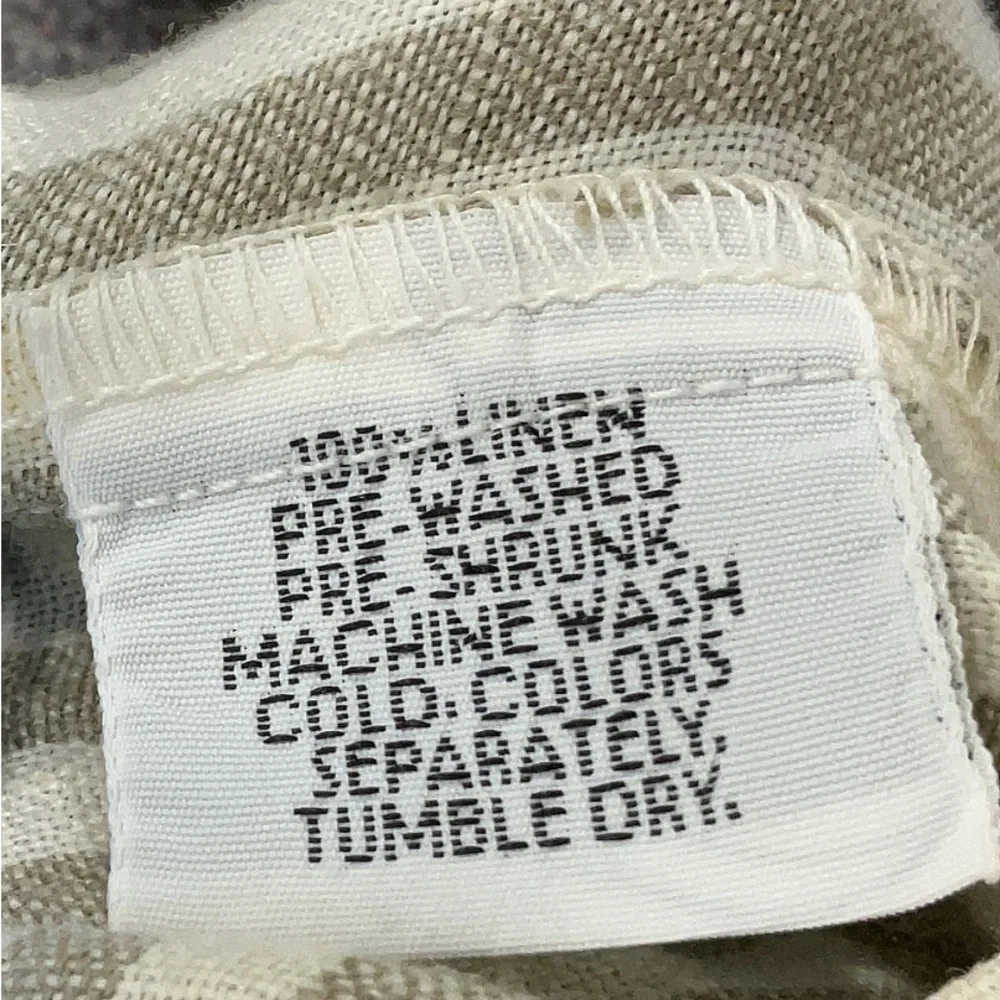Via Vai X Pollero 100% Linen Dress - Neutral Stripes (S)